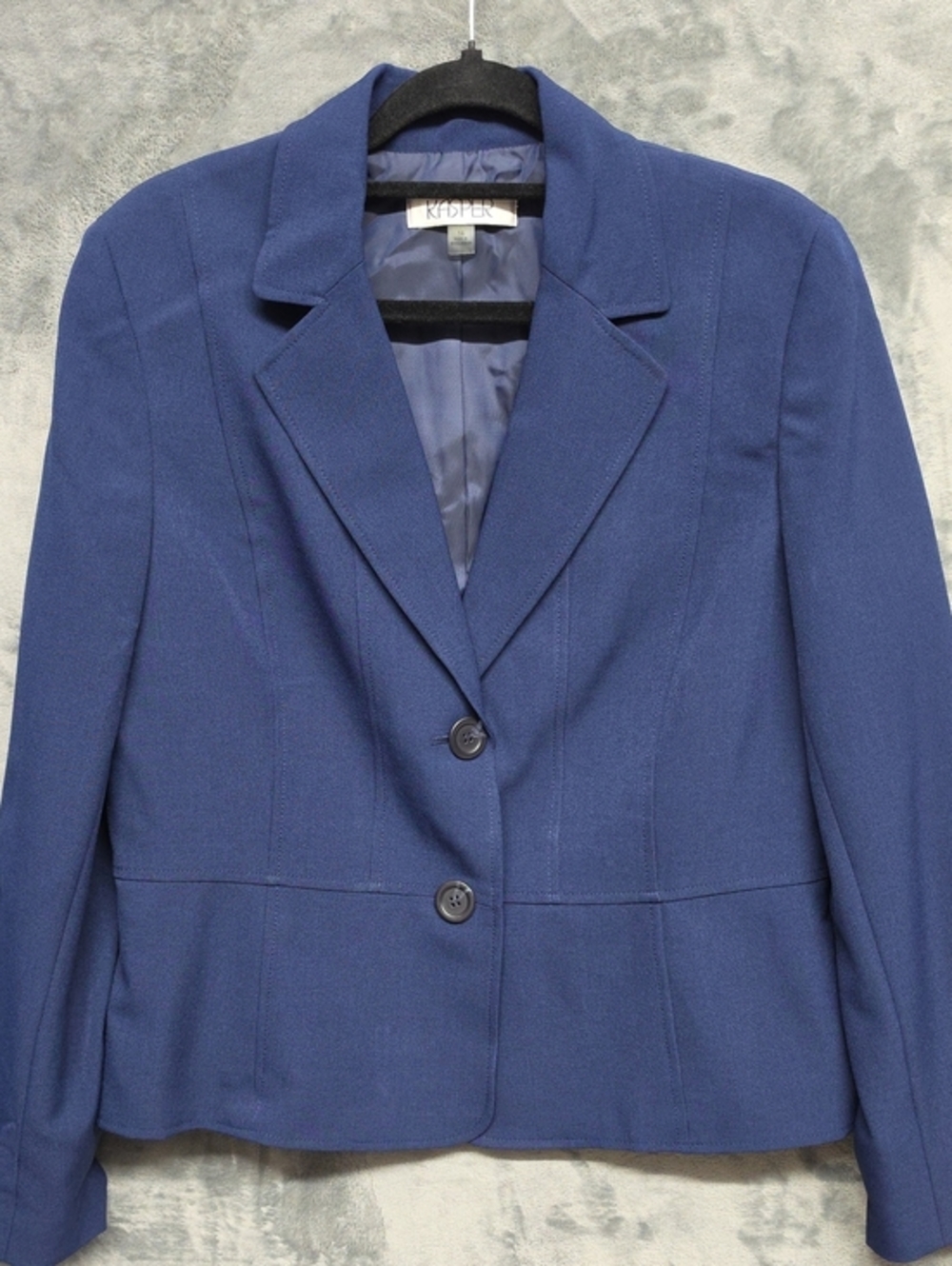 Rasper Blazer Jacket Blue Two Button Size 14 Made In Bangladesh